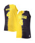 ფოტო #4 პროდუქტის Men's Chris Webber Navy, Maize Michigan Wolverines Big and Tall Player Tie-Dye Jersey