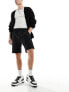 Weekday Ken relaxed fit shorts in black M - фото #3