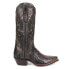 Фото #1 товара Dan Post Boots Berkeley Caiman Snip Toe Cowboy Womens Black Casual Boots DP3060