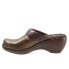 Фото #7 товара Softwalk Murietta S6015-229 Womens Brown Narrow Leather Clogs Sandals Shoes