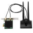 Фото #4 товара Edimax EW-7833AXP - Wired - PCI Express - WLAN / Bluetooth - Wi-Fi 6 (802.11ax) - 2400 Mbit/s - Black