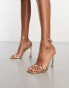 Фото #1 товара Simmi London Apple barely there heeled sandals in gold