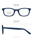 Polo Prep PP8036 Unisex Rectangle Eyeglasses