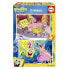 EDUCA BORRAS 2X48 Pieces Bob Esponja Wooden Puzzle