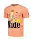 Men's and Women's Orange Beavis and Butt-Head Rude T-shirt