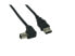 Фото #1 товара InLine USB 2.0 Cable down angled Type A male / B male - black - 2m