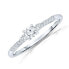 Фото #2 товара Sterling Silver Cubic Zirconia Engagement Ring