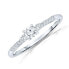 Sterling Silver Cubic Zirconia Engagement Ring