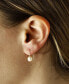 ფოტო #2 პროდუქტის Pearl (6 mm) Drop Threader Earrings Set in 14k Gold