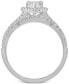 ფოტო #3 პროდუქტის Diamond Teardrop Cluster Bridal Set (3/4 ct. t.w.) in 14k White, Yellow or Rose Gold