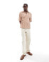 Фото #2 товара ASOS DESIGN relaxed wrap around textured shirt in dusty pink