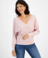 Фото #2 товара Women's V-Neck Sweater, Created for Macy's