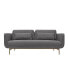 Фото #2 товара Lilou 77" Polyester with Metal Legs Sofa