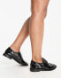 Фото #2 товара ASOS DESIGN Wide Fit More flat lace up shoes in black