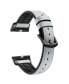 Фото #2 товара Ремешок для часов POSH TECH серый кожаный силиконовой подкладкой для Apple Watch 38 мм