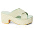 Фото #1 товара BEACH by Matisse Nellie Platform Womens Green Casual Sandals NELLIE-333