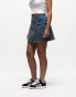 Good For Nothing denim mini skirt in blue wash Verwaschenes Blau, XS - EU 34 - фото #5