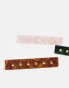 Фото #8 товара Accessorize 3 pack resin stud snap clips in multi