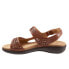 Trotters Romi T2118-215 Womens Brown Leather Strap Slingback Sandals Shoes 6