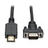 Фото #1 товара Tripp P566-010-VGA HDMI to VGA Active Adapter Cable (HDMI to Low-Profile HD15 M/M) - 10 ft. (3.1 m) - 3 m - HDMI - HD15 - MICRO-USB B - Male - Female - Gold