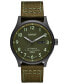 ფოტო #1 პროდუქტის Men's Field Automatic Green Canvas Strap Watch 42mm