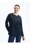 Фото #1 товара LCW Grace Bağlamalı Yaka Desenli Uzun Kollu Kadın Bluz