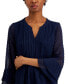 Фото #3 товара Women's Textured Pintuck Top, Regular & Petite, Created for Macy's