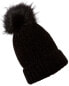 La Fiorentina Basic Knit Beanie Women's Black