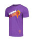 Фото #3 товара Men's and Women's Purple Phoenix Suns Hardwood Classics MVP Throwback Logo T-shirt