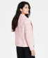 Фото #2 товара Women's Open-Front Long-Sleeve Tweed Blazer, Created for Macy's
