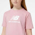 ფოტო #4 პროდუქტის NEW BALANCE Essentials Stacked Logo Cotton short sleeve T-shirt