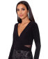 ფოტო #3 პროდუქტის Women's Long-Sleeve Brocade-Skirt Gown