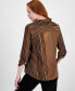 ფოტო #2 პროდუქტის Women's Mixed-Stripe Mandarin Collar Blouse