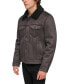 Фото #5 товара Men's Relaxed-Fit Faux-Shearling Trucker Jacket