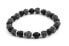 Bead bracelet made of agate and lava stone MINK58
