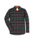 Men's Organic Flannel Shirt with Suede Detail