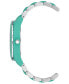 ფოტო #2 პროდუქტის Women's Silver-Tone and Pastel Green Solar Ocean Work Plastic Bracelet Watch, 38.5mm
