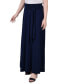 ფოტო #3 პროდუქტის Petite Solid Maxi Skirt with Sash Waist Tie