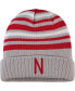 Men's Gray and Scarlet Nebraska Huskers All Day Cuffed Knit Hat