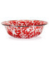Фото #1 товара Red Swirl Enamelware Collection 4 Quart Serving Bowl