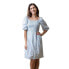 ფოტო #1 პროდუქტის Women's Smocked Bubble Sleeve Dress