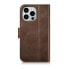 Фото #14 товара Чехол для смартфона ICARER iPhone 14 Pro Max Кожаный Anti-RFID Темно-коричневый
