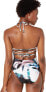 Фото #2 товара BCBGMAXAZRIA Women's 236348 Sweetheart Neck Halter One Piece Swimsuit Size 6