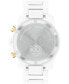 ფოტო #3 პროდუქტის Men's Bold Verso Swiss Quartz Chrono White Ceramic Watch 44mm