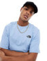 The North Face Camping retro back graphic t-shirt in steel blue Exclusive at ASOS