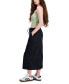 ფოტო #3 პროდუქტის Juniors' Cotton Drawstring-Waist Cargo Maxi Skirt