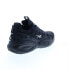 Reebok Solution Mid Mens Black Leather Lace Up Athletic Basketball Shoes