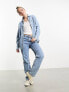 New Look oversized denim shirt in blue