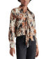 Women's Noelle Printed Tie-Neck Blouse