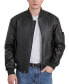 Men MA-1 Leather Flight Bomber Jacket